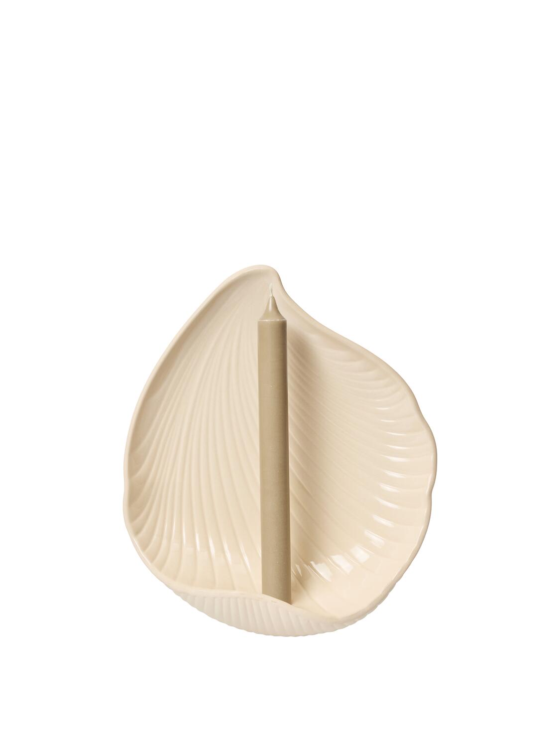 Shell væglysestage, 24x28,2 cm - Off-white